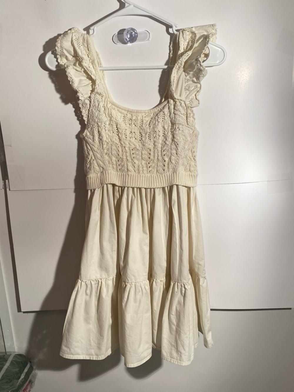 En Saison Cream Ruffled Sundress - Picture 2 of 3